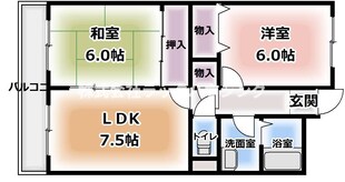 クレール白鳩の物件間取画像